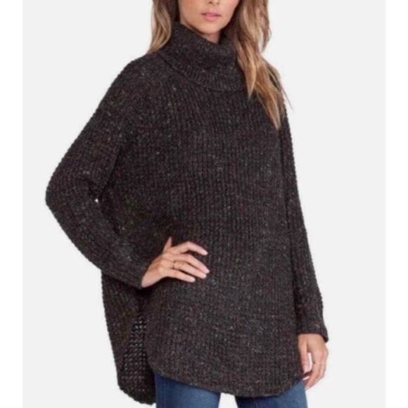 Free People Anthropologie Dylan Womens Sweater Size SP Chunky Knit Turtleneck - Picture 1 of 9